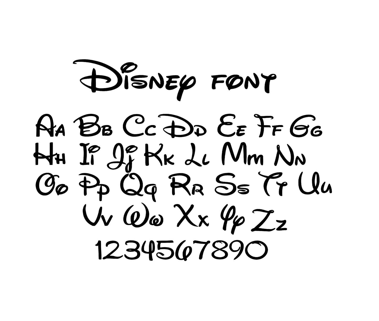 Шрифт Disney