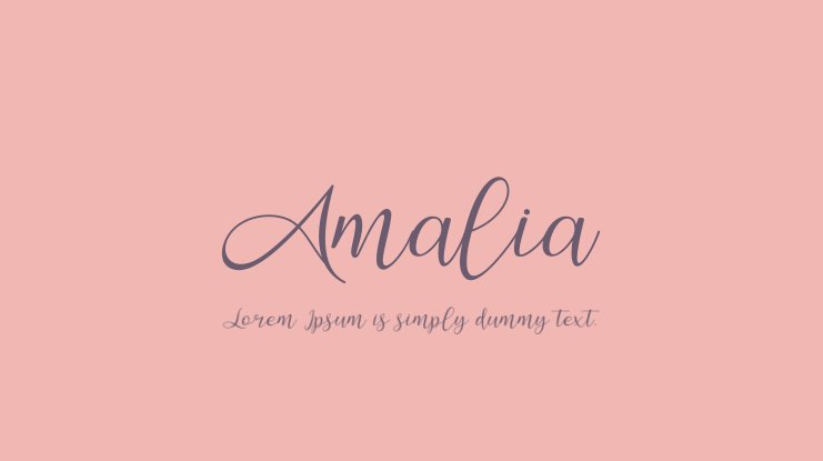 Шрифт Amalia