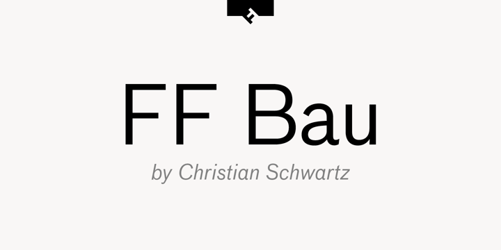 Шрифт FF Bau Pro