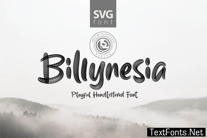Шрифт Billynesia