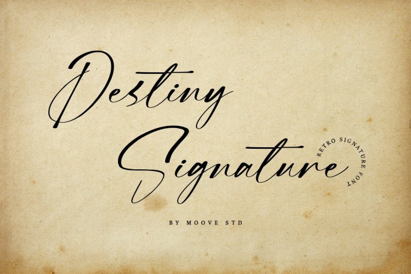 Шрифт Destiny Signature
