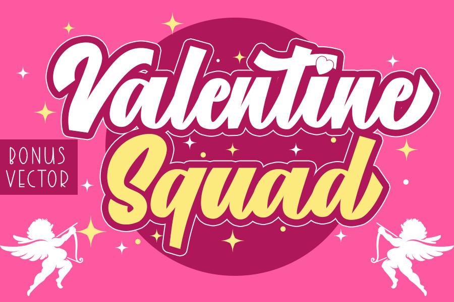 Шрифт Valentine Squad