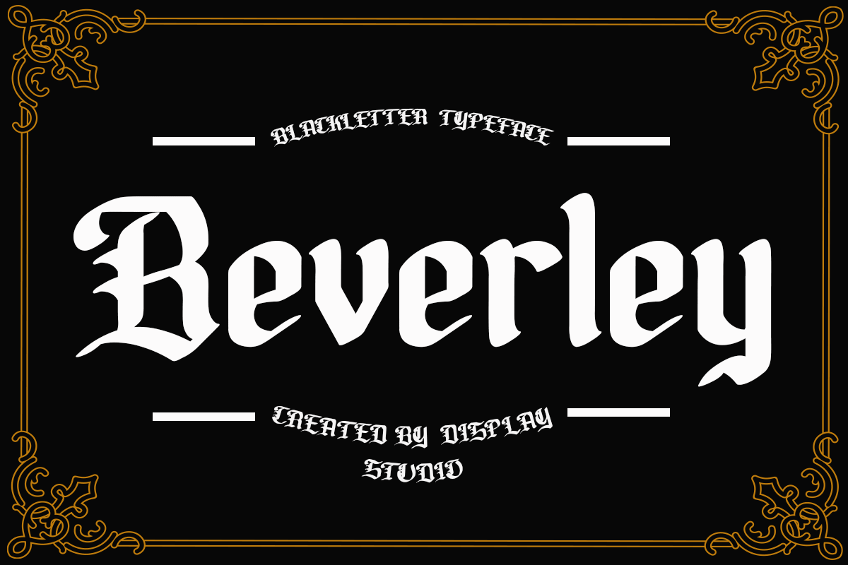 Шрифт Beverley