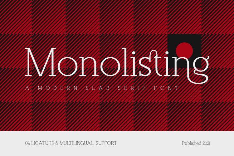 Шрифт Monolisting
