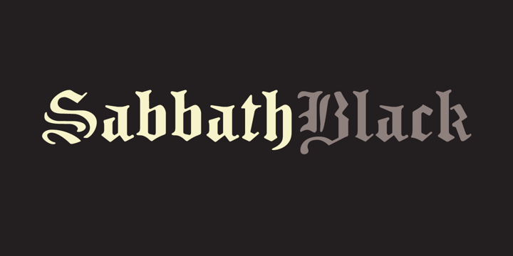 Шрифт Sabbath Black