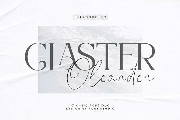 Шрифт Claster Oleander