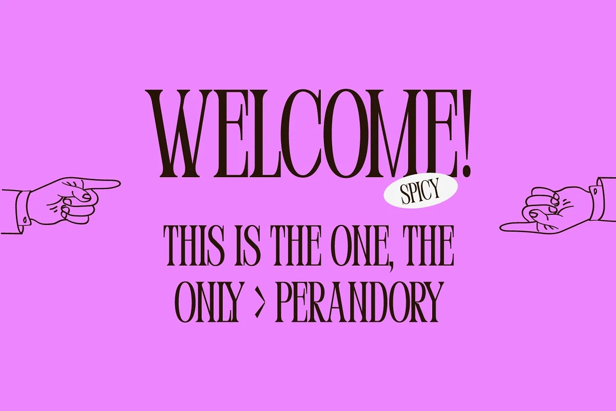 Шрифт Perandory