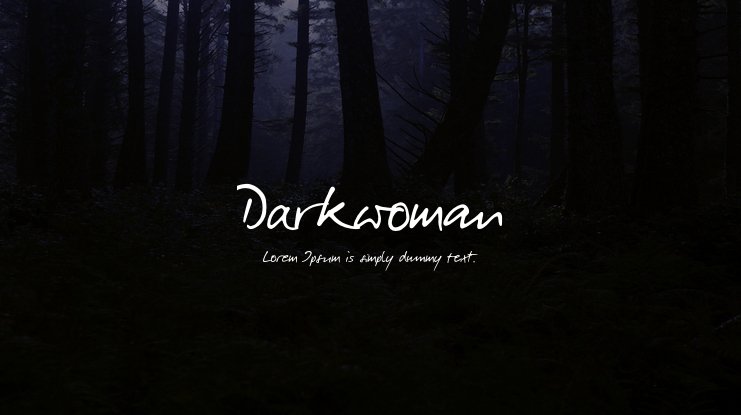 Шрифт Darkwoman