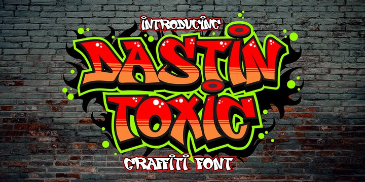 Шрифт Dastin toxic Graffiti