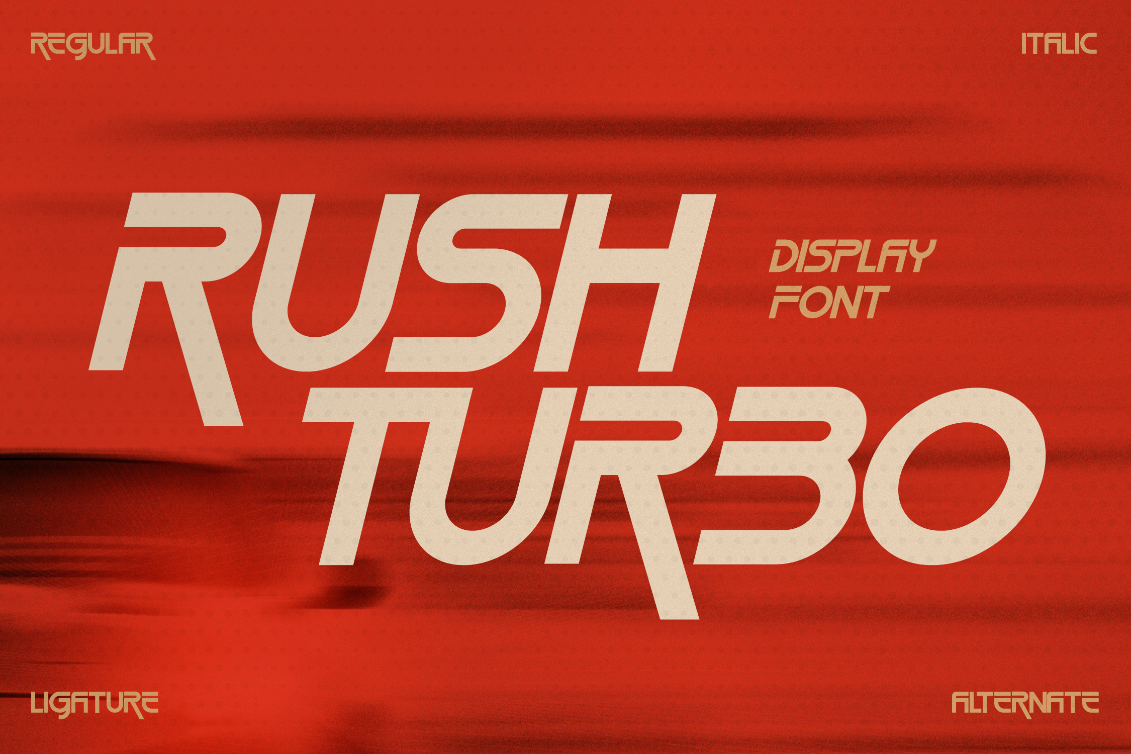 Шрифт Rush Turbo