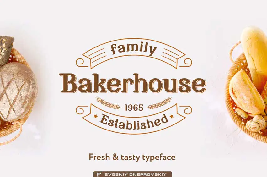 Шрифт Bakerhouse