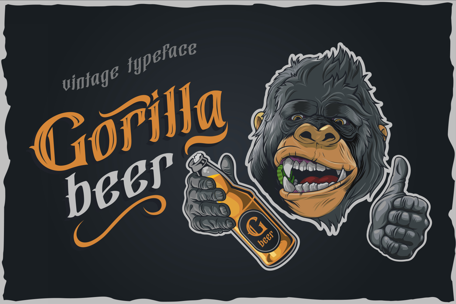 Шрифт Gorilla beer