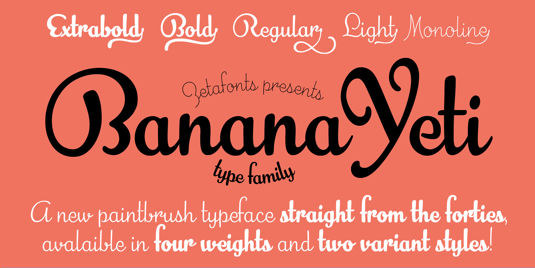 Шрифт Banana Yeti