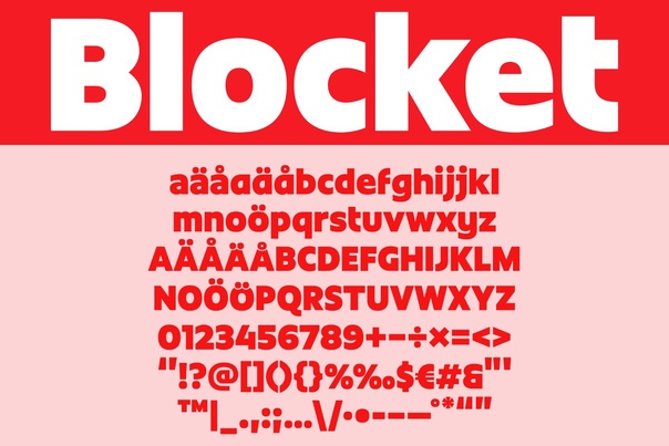 Шрифт Blocket Display