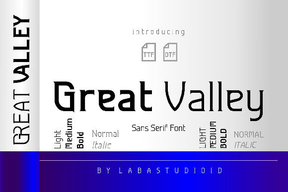 Шрифт Great Valey