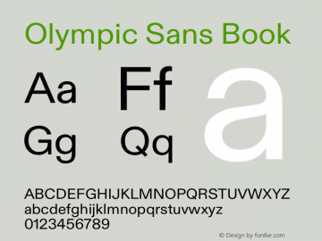 Шрифт Olympic Sans