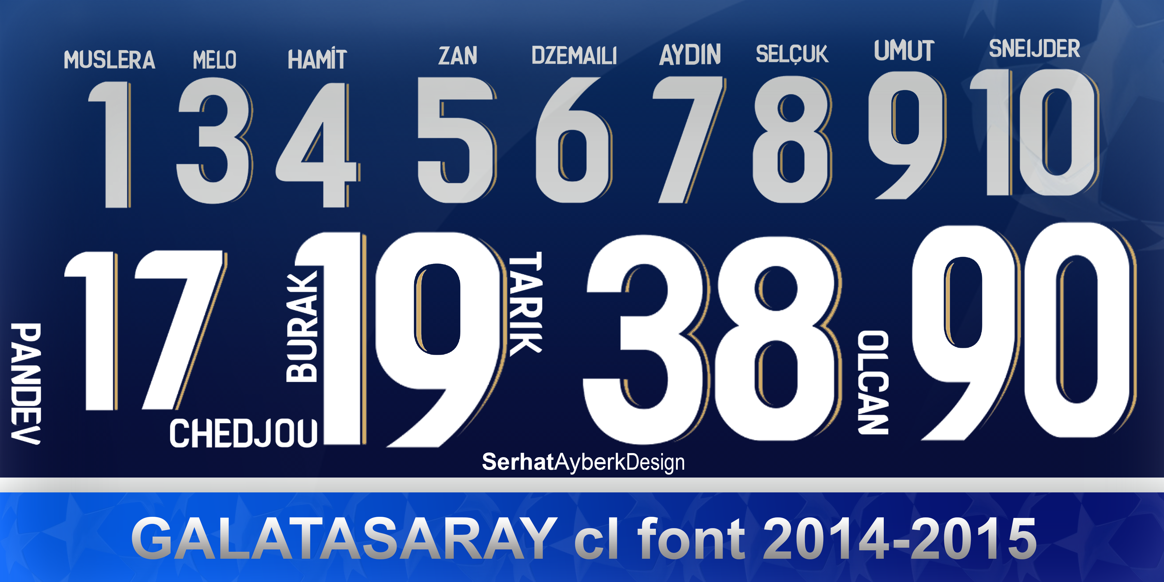Шрифт Galatasaray