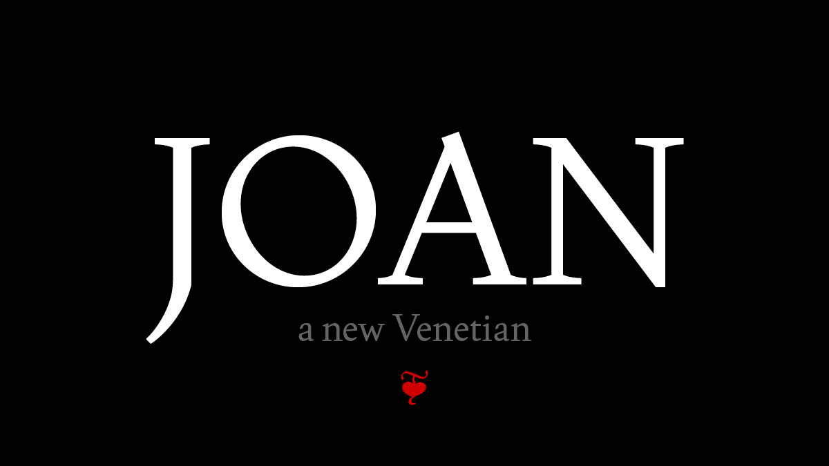 Шрифт Joan