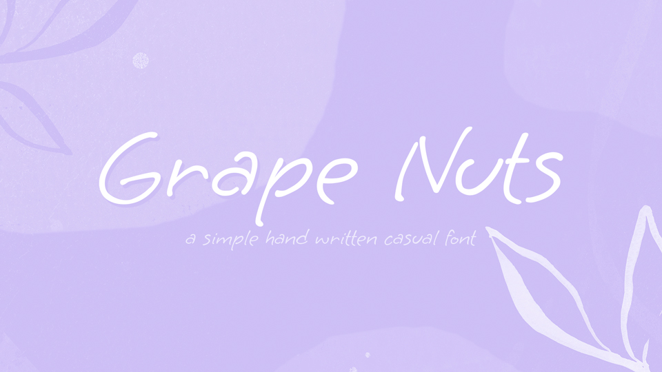 Шрифт Grape Nuts