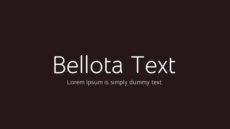 Bellota Text