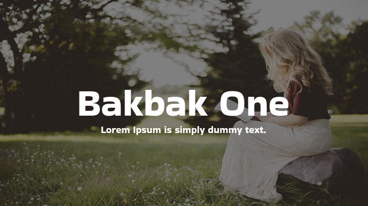 Шрифт Bakbak One