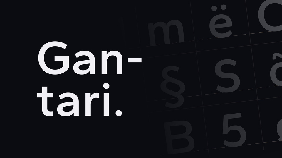 Шрифт Gantari