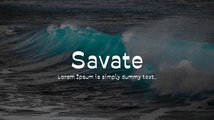 Шрифт Savate