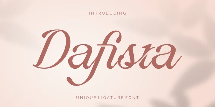 Шрифт Dafista