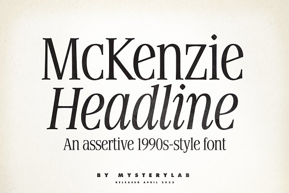 Шрифт McKenzie Headline