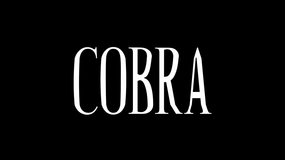 Шрифт Cobra