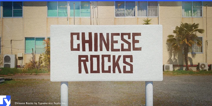 Шрифт Chinese Rocks