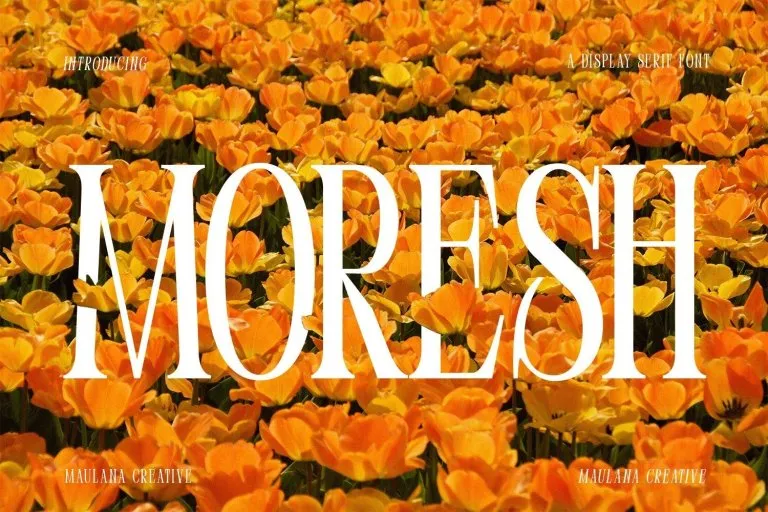 Шрифт Moresh