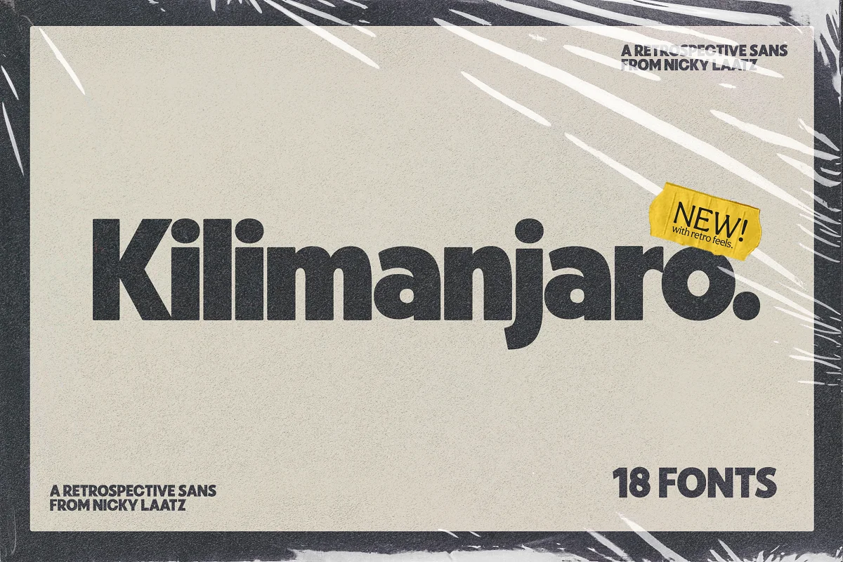 Шрифт Kilimanjaro Sans Extra Tall