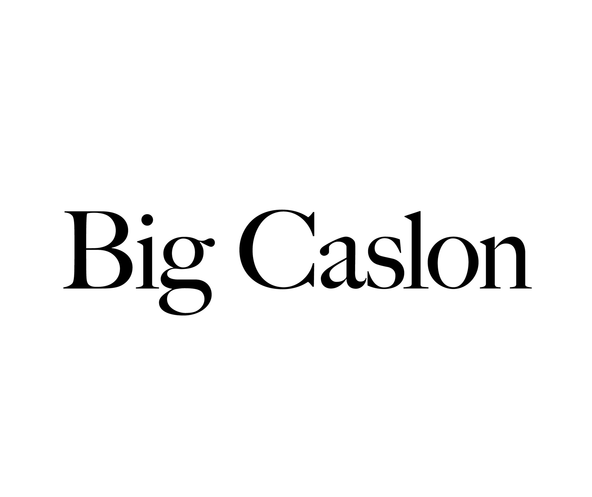 Шрифт Big Caslon