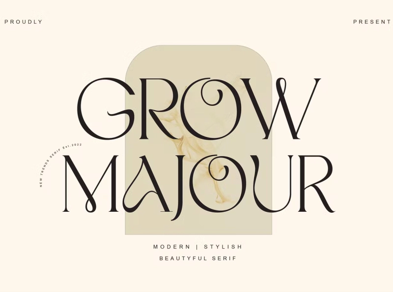 Шрифт Grow Majour