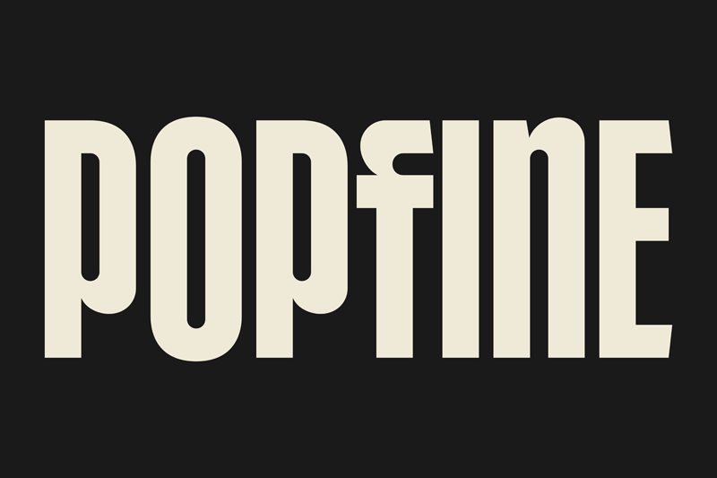 Шрифт Popfine