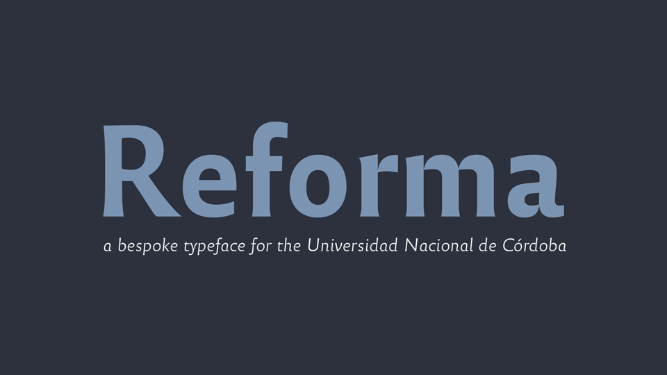 Шрифт Reforma