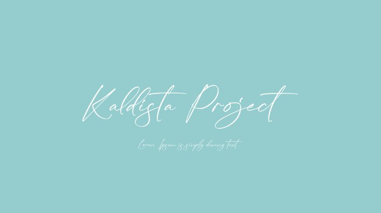 Шрифт Kaldista Project