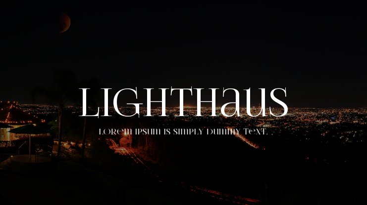 Шрифт Lighthaus