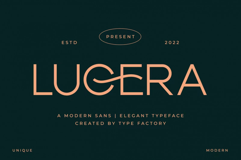 Шрифт Lucera