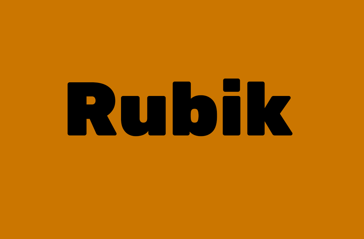 Шрифт Rubik Burned
