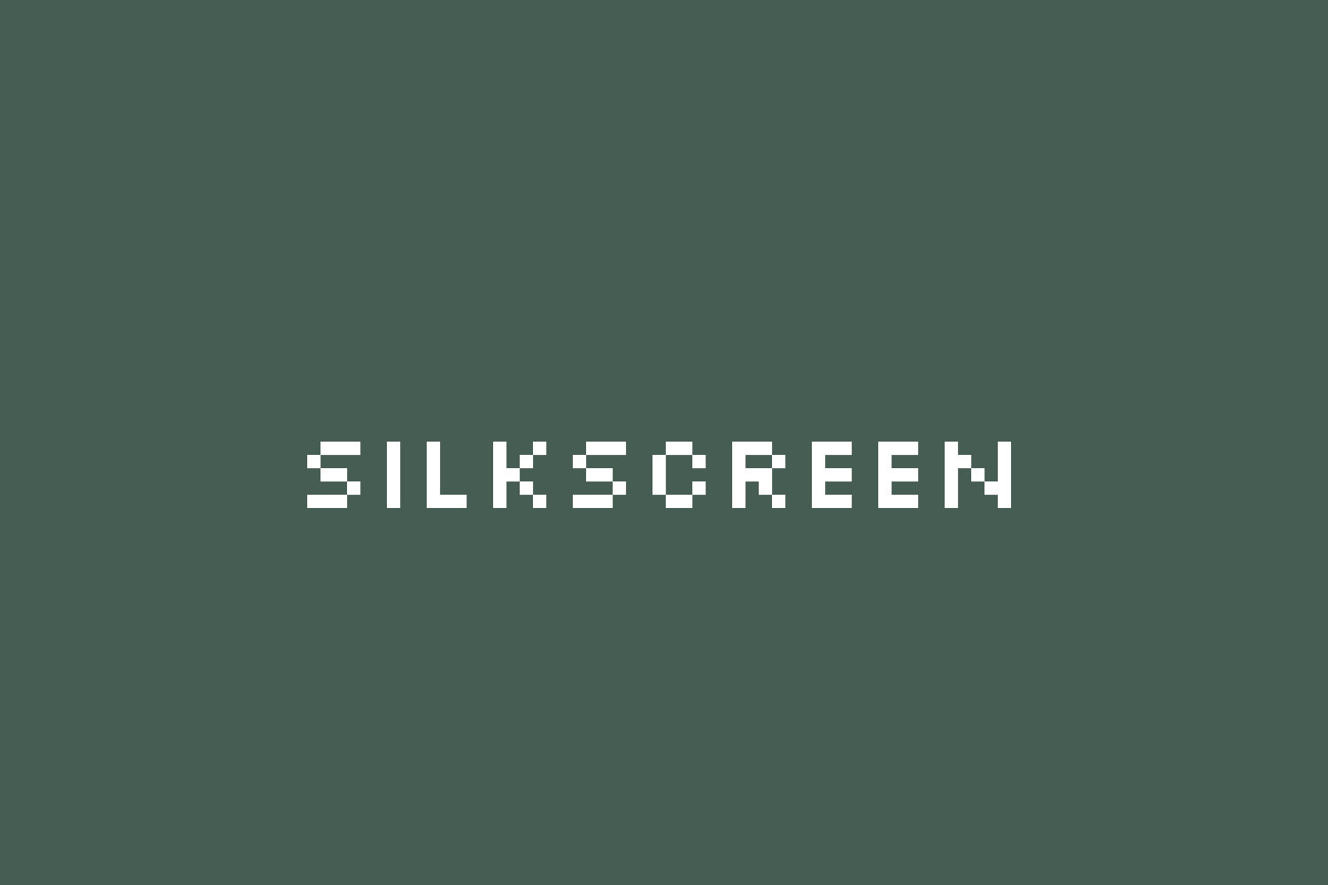 Шрифт Silkscreen