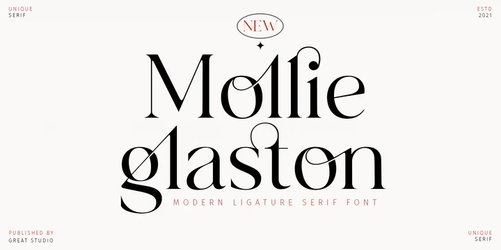Шрифт Mollie Glaston