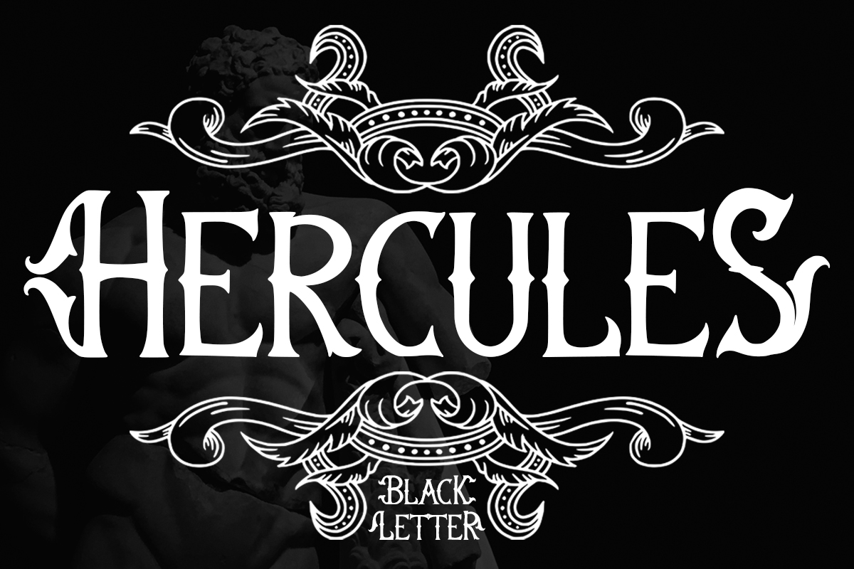 Шрифт Hercules BlackLetter