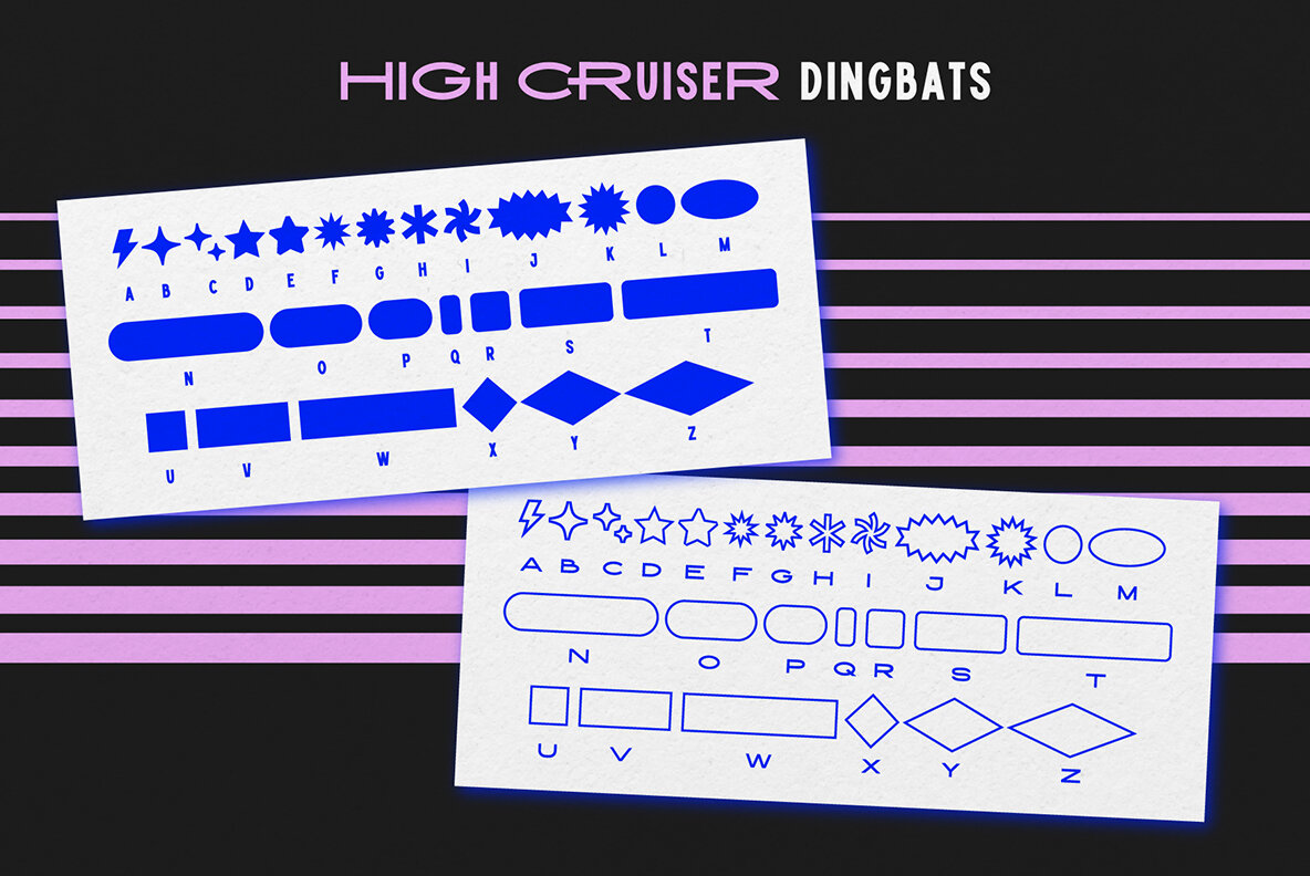 Шрифт High Cruiser Dingbats