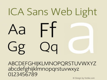 Шрифт ICA Sans Web