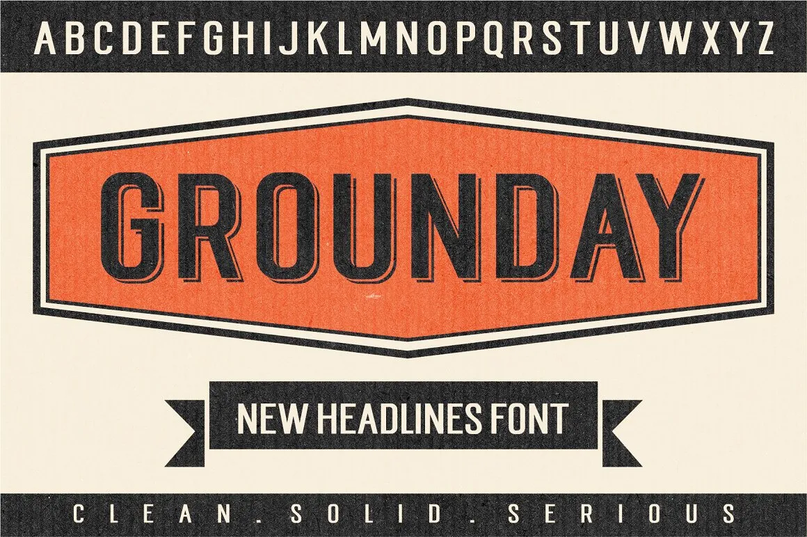 Шрифт Grounday