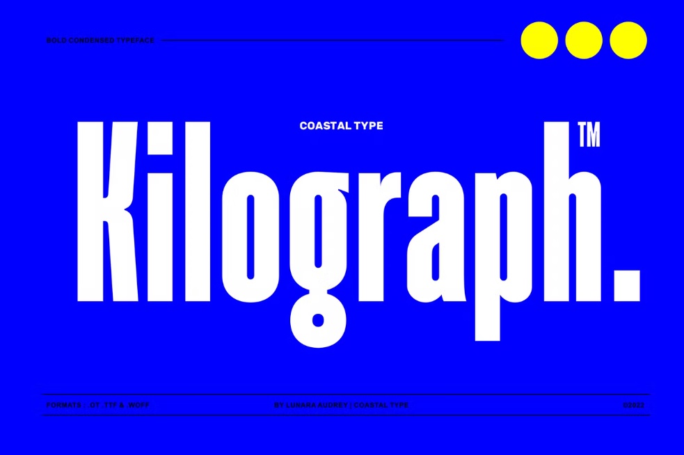 Шрифт Kilograph