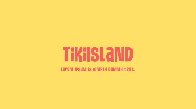 Шрифт Tiki Island