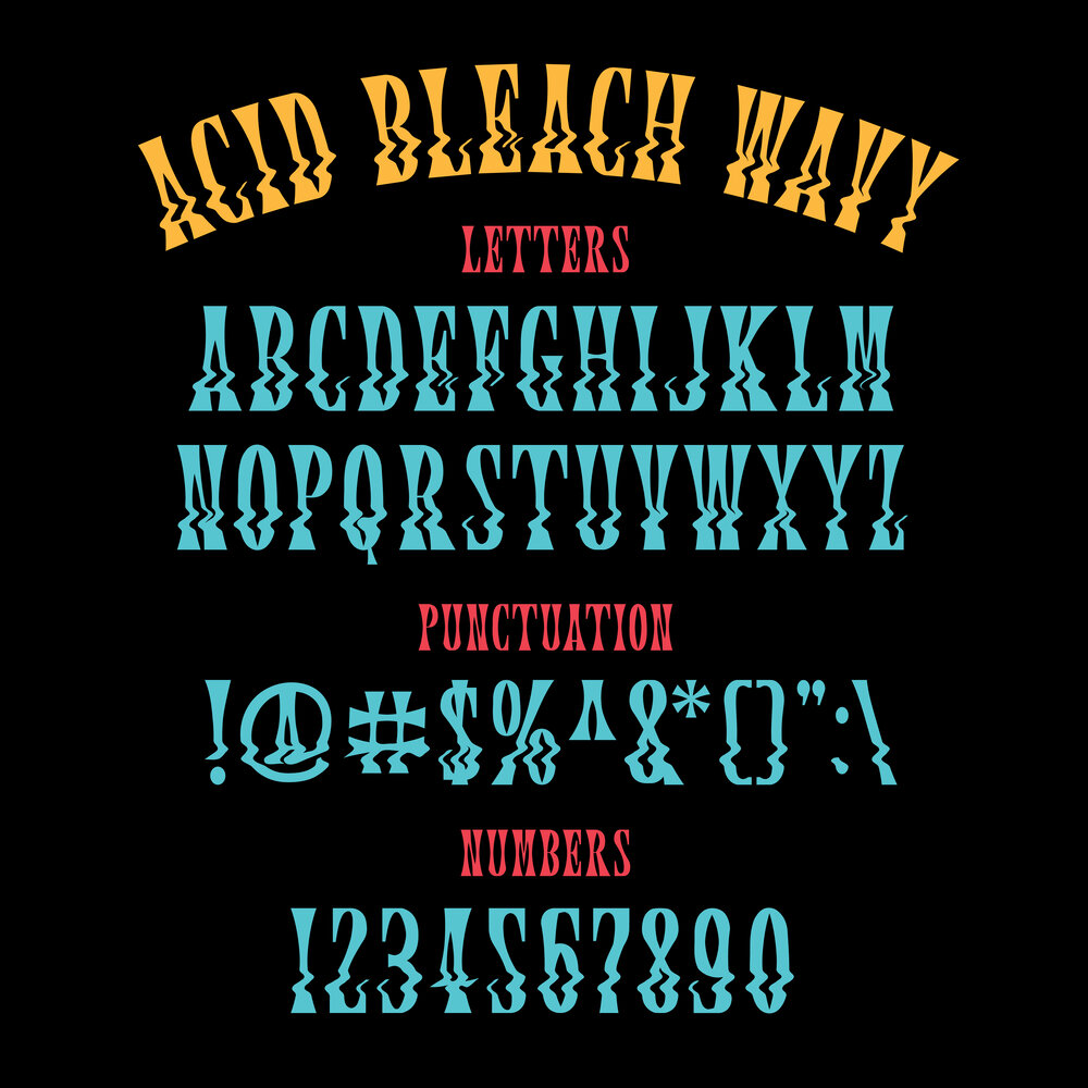 Шрифт Acid Bleach